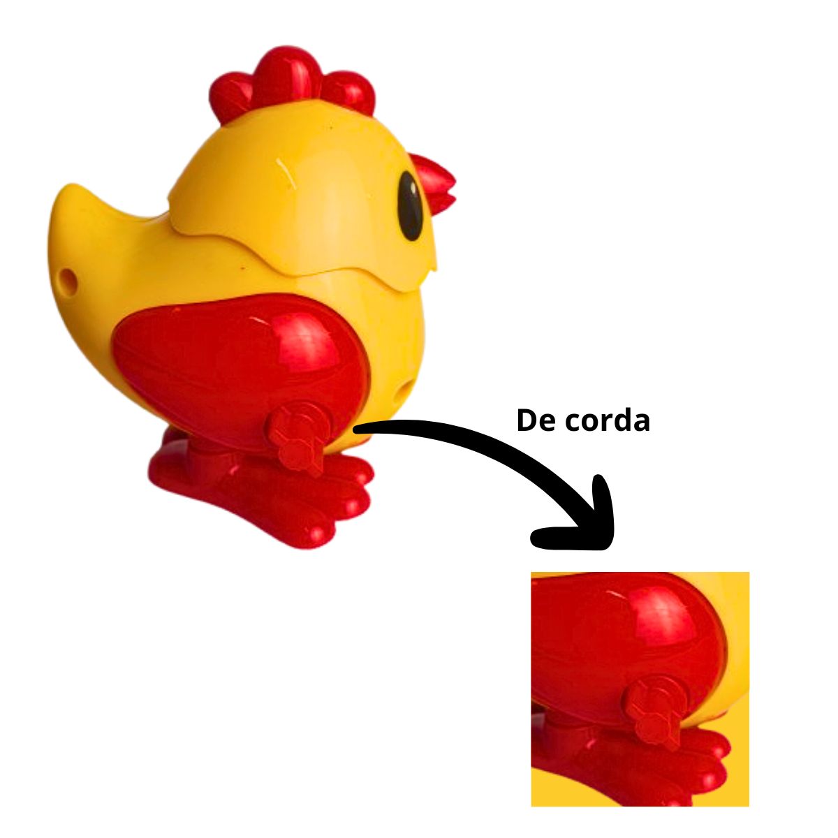 Brinquedo Galinha Bichos Divertido Movido A Corda - Ark Toys Brinquedo Galinha Bichos Divertido Movido A Corda - Ark Toys